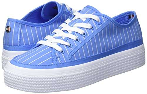 Tommy Hilfiger Essential Stripe Sneaker Donna colorazione Ortensia Blu