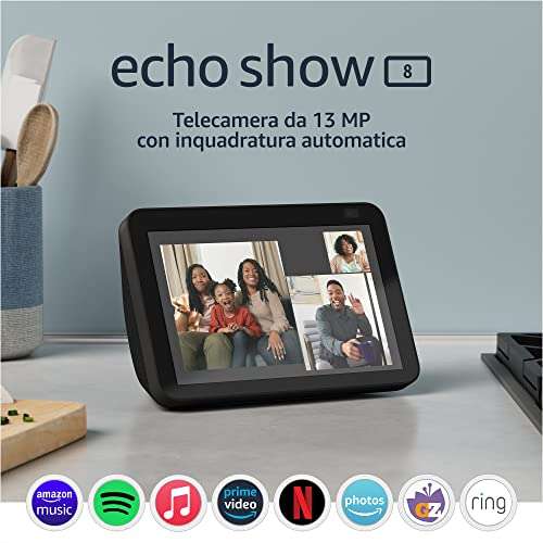Echo Show 8 [ Amazon Alexa 2021 2a Generazione]