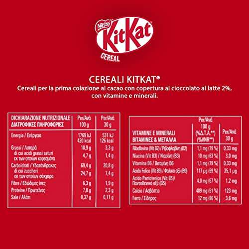 KITKAT Cereali Gusto Cioccolato e Wafer | 330 g (ordine minimo 3)