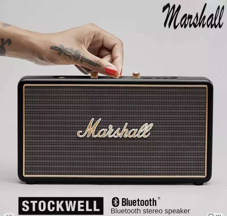 Marshall Stockwell, speaker bluetooth 5.1 originale Marshall, spedizione gratis e rapida da Cina