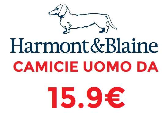 Saldi Privati Harmont & Blaine Uomo Camicie da 15.9€ ( Camicia indaco Taglie Forti - Harmont & Blaine 15.9€ invece di 89.9€)