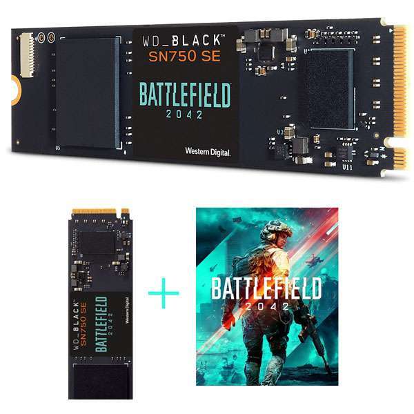 WD - Bundle SSD da 1 TB + Battlefield 2042 [NVMe WD_BLACK SN750 SE]