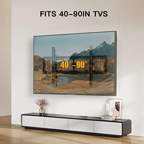 Perlegear Supporto da parete per TV Inclinabile [40" a 90"]