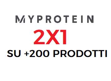 My Protein - 2x1 su prodotti selezionati, Il prodotto che costa meno é Gratis