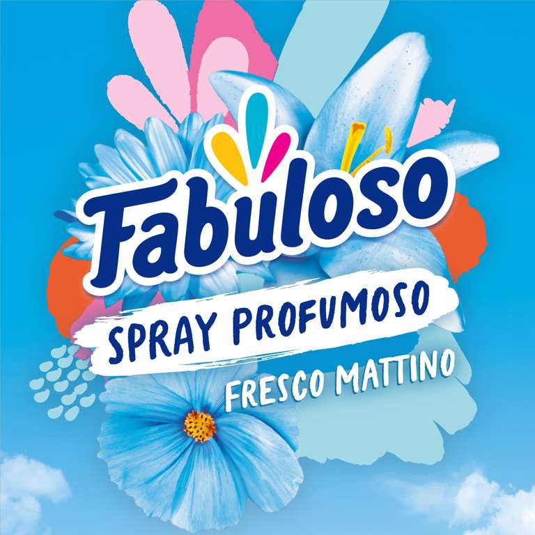 Fabuloso Spray Profumatore per Tessuti Fresco Mattino 2x250ml [Quasi gratis con Cashback]