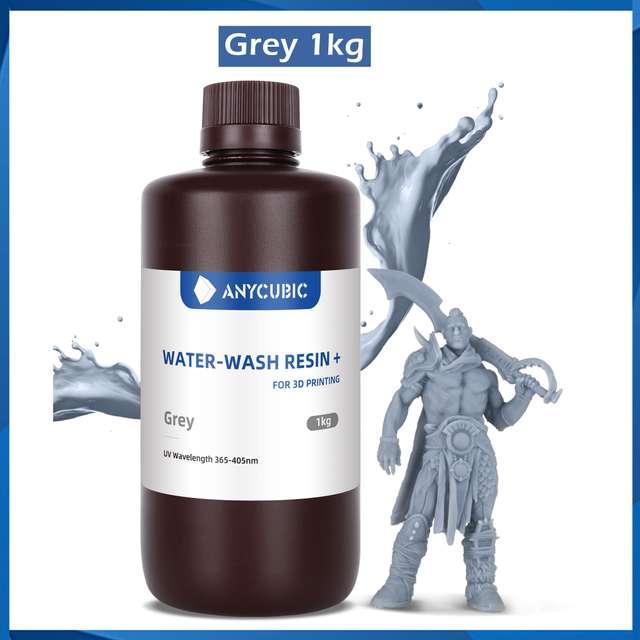 ANYCUBIC - Resina UV lavabile in acqua a bassa viscosità 405 nm [1 kg]