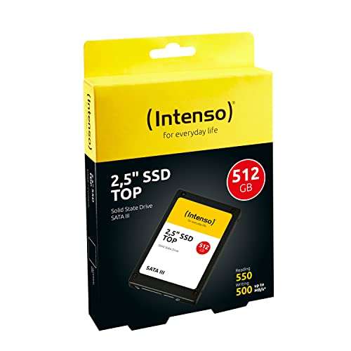 Intenso SSD Interno SATA3 [512Gb, 2.5", Nero]