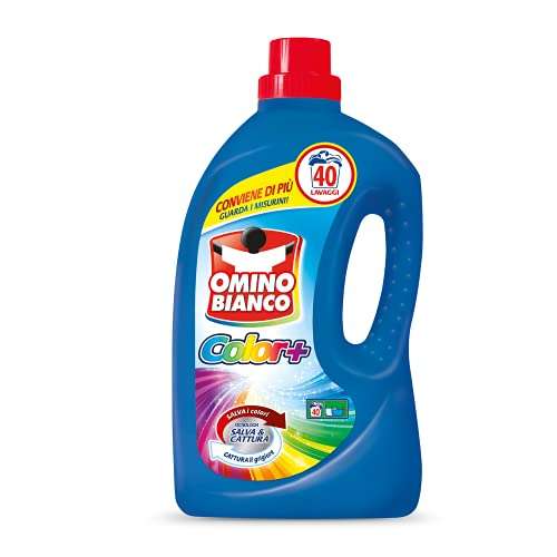 Omino Bianco - Detersivo lavatrice liquido Color+ 120 lavaggi