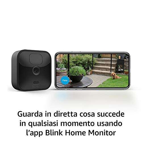 Bundle Blink Outdoor [4 videocamere ,+Blink Video Doorbell, senza fili]