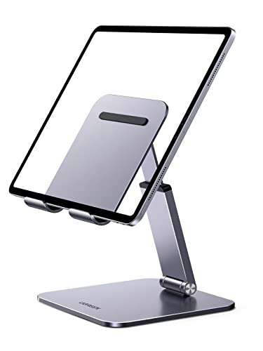 Supporto iPad Tablet tavolo regolabile di alluminio compatibile con dispositivi fino a 12,9 pollici