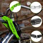 Lucchetto Bicicletta con Combinazione & Catena d’acciaio