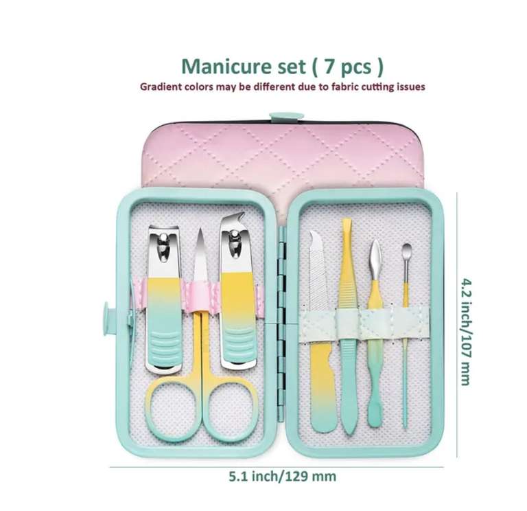 Set Manicure e Pedicure | Opzione da 7 a 18 pezzi | Acciaio inossidabile