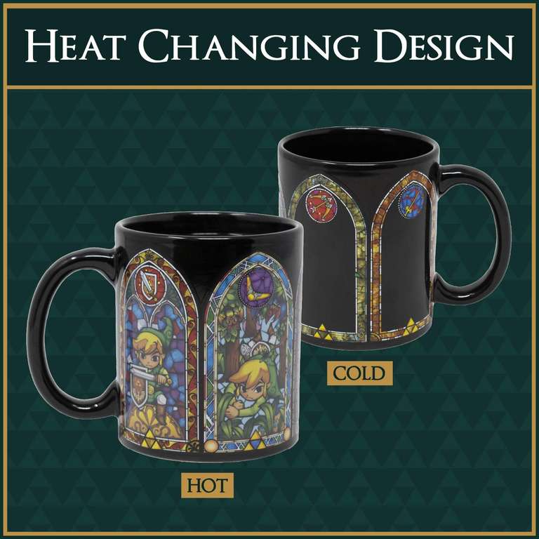 Paladone Legend of Zelda | Tazza da caffè in ceramica cambia calore