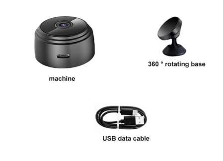 A9 Mini telecamera WiFi monitoraggio Wireless [ 720 p Grandangolare a 120 ° ]
