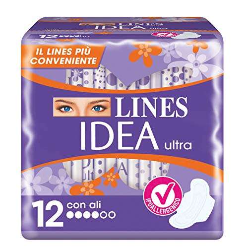 Lines Idea Ultra Assorbenti Giorno con Ali [12 pezzi]