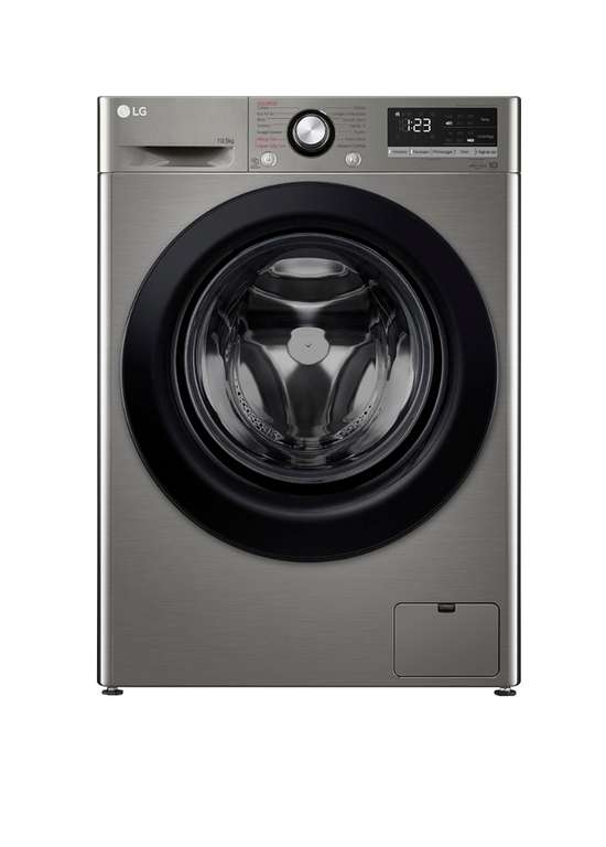 LG F4WV310S6PE Lavatrice 10,5kg AI DD [Classe B, 1360 giri, Vapore Allergy Care, Finitura Platinum Premium]