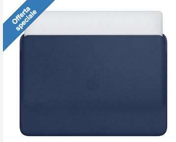 Custodia in pelle per Apple MacBook Pro 15" blu