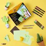 Kit BIC Intensity Cactus | Pennarelli e Fineliner: cancelleria creativa con accessori e Libro Istruzioni