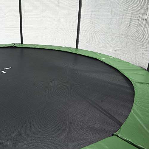 CZON SPORTS trampolino [430 cm tappeto elastico con rete di sicurezza]