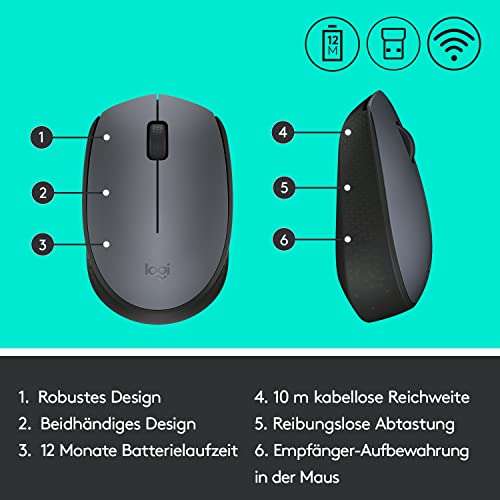 Mouse wireless - M170 + M185 + M187 Logitech