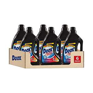 Deox - Detersivo Lavatrice Liquido Colorati e Scuri, 144 Lavaggi, 1200ml x 6 Confezioni