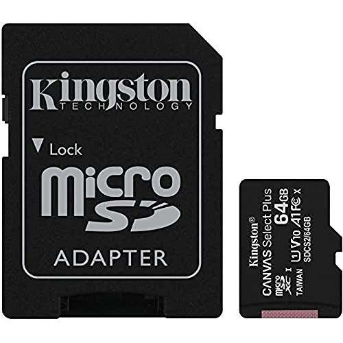 Kingston - microSD 64GB [con adattatore SD]