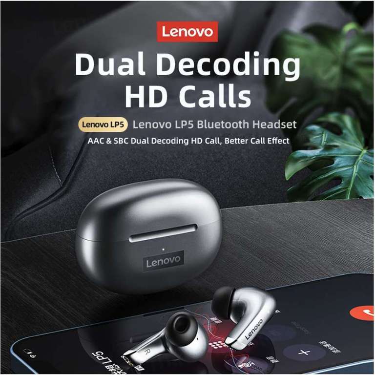 Auricolari Bluetooth Wireless Lenovo LP5 (per i nuovi account 4,75€)