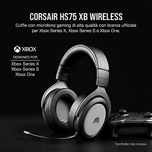 [Xbox] Corsair Cuffie gaming [con Microfono, HS75 XB, Wireless]