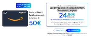 Sky Sport Champions League [24,90€ per 18 Mesi + buono Amazon da 50€]