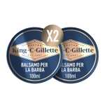 Balsamo per Barba King C. Gillette | 2 Confezioni da 100ml (con burro di cacao)