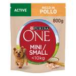 Purina One Mini Active: Crocchette con Pollo e Riso per Cani sotto ai 10kg (8 Confezioni da 800g)