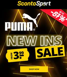 Scontosport Sconti per i Veri Fan Puma articoli con prezzi da 3.99€ ( ad Esempio pantaloncino da Portiere Uomo 3.99€ invece di 25€)