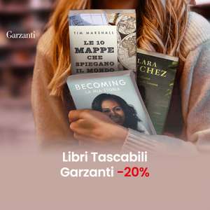 LaFeltrinelli - Sconto del 20% sui Libri Garzanti