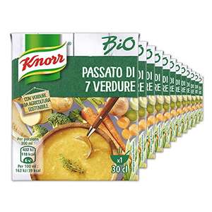 Knorr Passato di 7 Verdure Bio, Maxiformato, 12 pezzi x 300ml