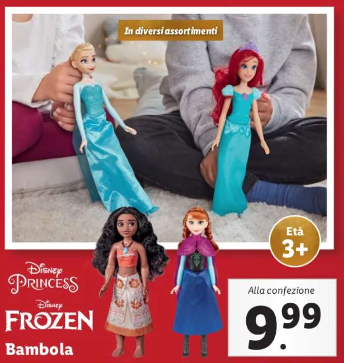 Hasbro bambole Principesse Disney e Frozen c/o Lidl