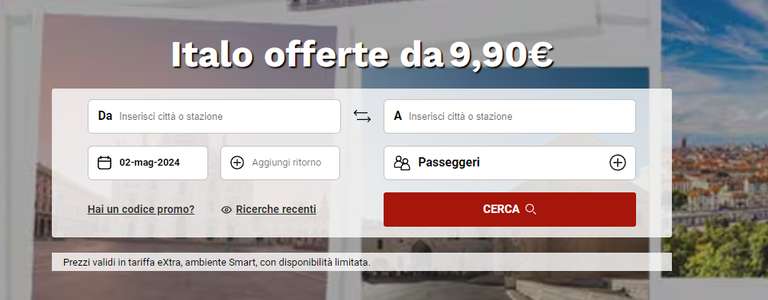 [Italo treno] offerte biglietti da 9,90 €