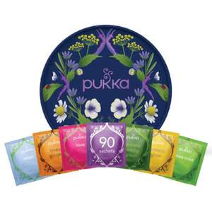 Regalo biologico: Pukka Workday Wellness | Collezione di tisane in 90 bustine, 6 gusti ecologici