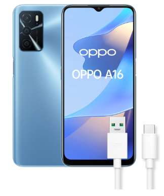 OPPO A16 Smartphone [6.52", 4/64GB,5000mAh]