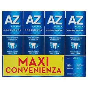 AZ Dentifricio Pro Expert Prevenzione Superiore, Pulizia Denti Completa, 4 x 75ml
