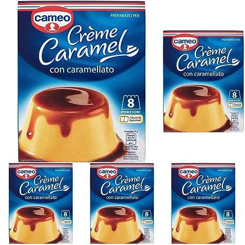 Cameo Preparato per Dessert Crème Caramel, 200g (Confezione da 5)