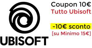 Coupon 10€ Tutto Ubisoft su ordine minimo da 15€