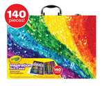Valigetta Colori Arcobaleno CRAYOLA - Kit Creativo 140 pezzi assortiti per bambini dai 5+