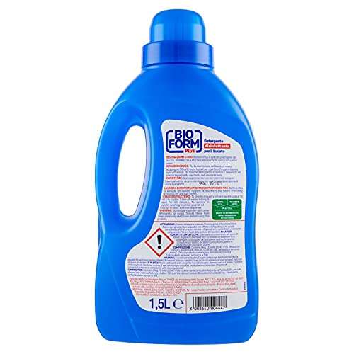 Bioform Plus P.M.C. Additivo Disinfettante Liquido per bucato, 1500 ml