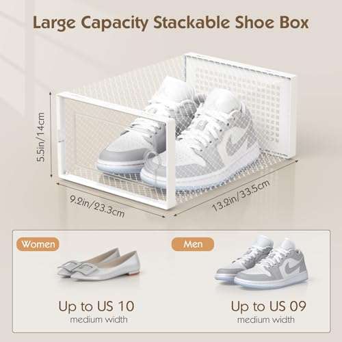 SALA | Grandi scatole per scarpe - Trasparenti (12 pezzi)