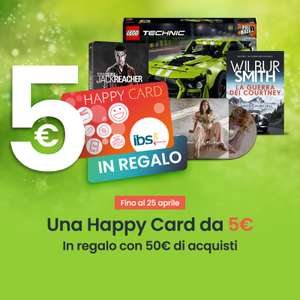 IBS - Una Happy Card da 5€ in regalo