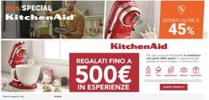 Acquista un prodotto in promozione KitchenAid e regalati fino a 500€ di esperienze