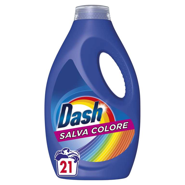Dash Detersivo Liquido Lavatrice, 21 x 5 Lavaggi, Salva Colore [105 Lavaggi]