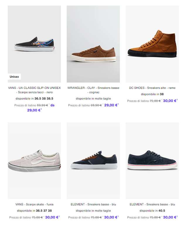 Privè by Zalando - Sneakers da uomo con prezzi a partire da 14€