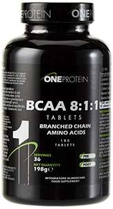 One Protein BCAA 8:1:1 Integratore Alimentare di Aminoacidi Ramificati BCAA -180 Compresse