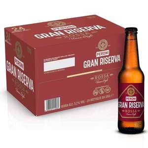 Peroni Birra Gran Riserva Rossa, Cassa Birra con 24 Birre in Bottiglia da 33 cl, 7.92 L